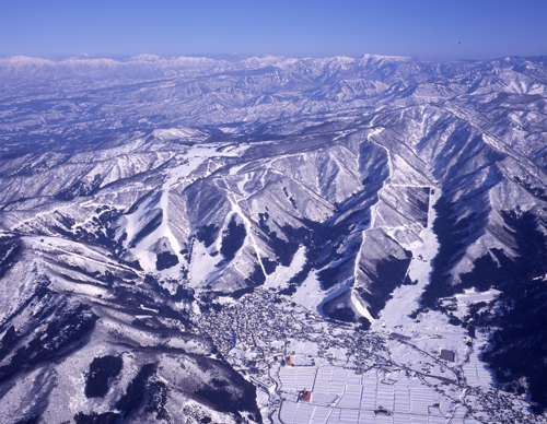 Nozawa onsen aerial